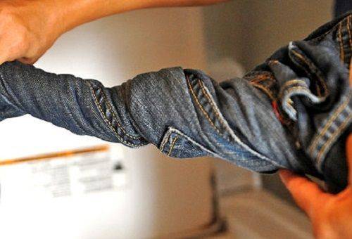 Jeans trocknen