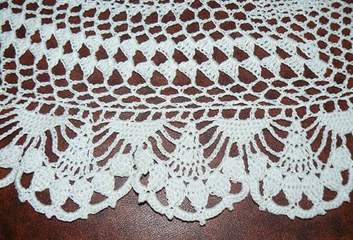 Gestrickte Spitze