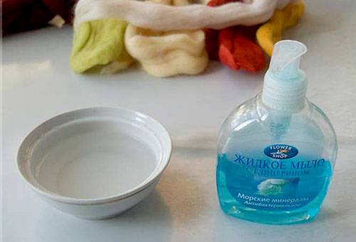 Wasser und Seife