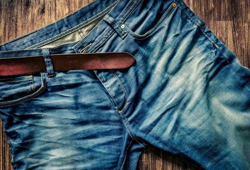 Jeans nach dem Waschen