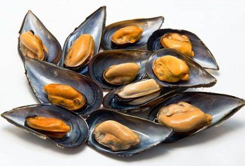 Miesmuscheln auf einem Teller