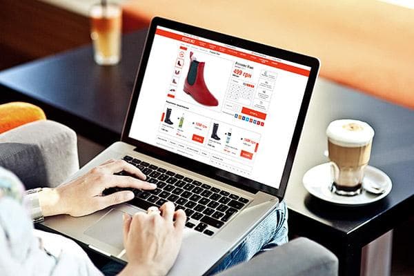 Warenauswahl im Online-Shop