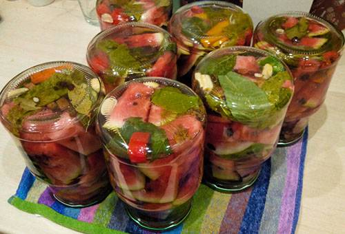 Konservierte Wassermelonen
