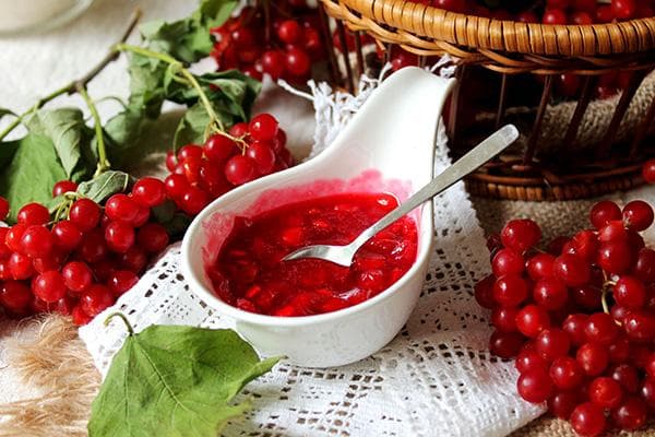 Marmelade aus Viburnum-Beeren