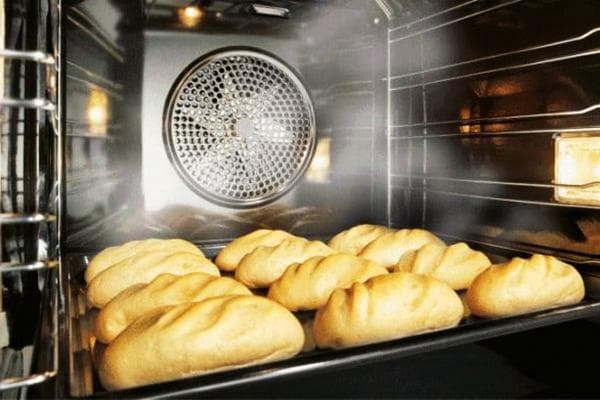 Teigtaschen im Backofen mit Konvektion