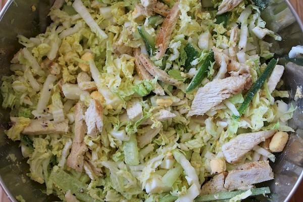 Kohlsalat mit Huhn