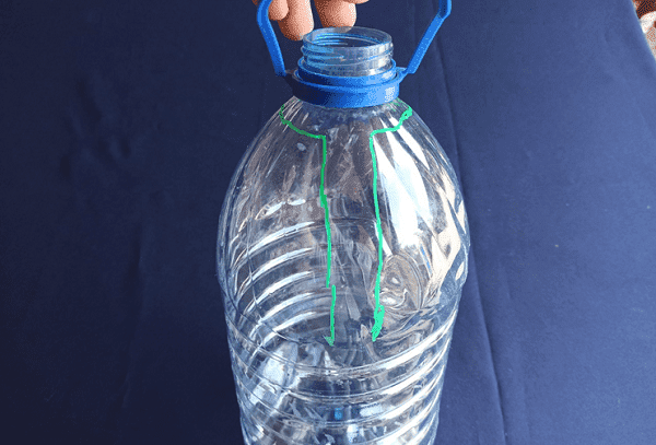 Markierung der Flasche
