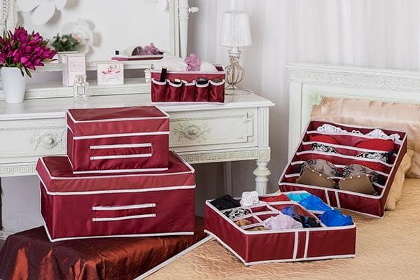 Aufbewahrungsboxen für das Schlafzimmer