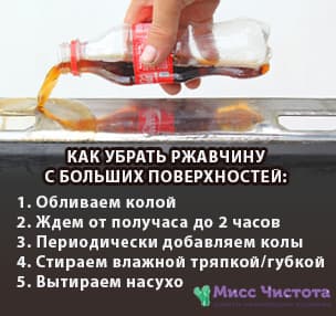 Wie man große Flächen mit Cola reinigt
