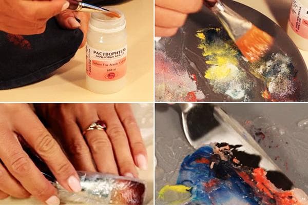 Abbeizer für Acrylfarben