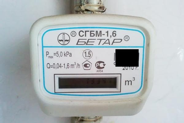 Gaszähler Betar SGBM-1,6