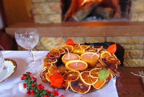 getrocknete Orangenscheiben