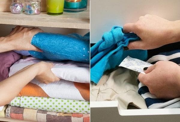 Kieselgel zur Aufbewahrung von Gegenständen