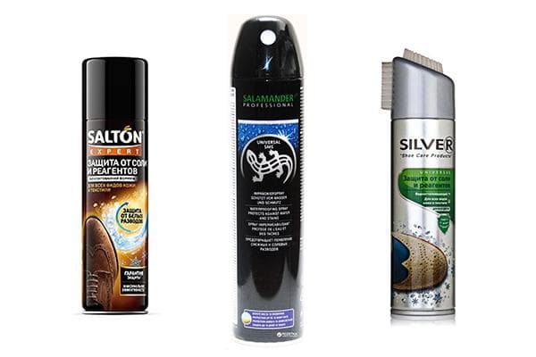 Sprays zum Schutz der Schuhe vor Streusalz