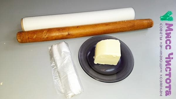 Butter und Nudelholz