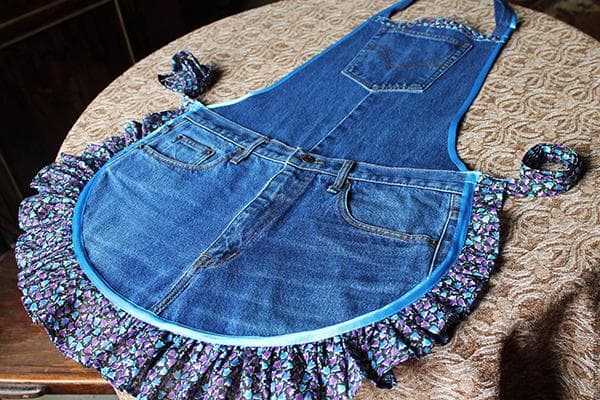 Schürze aus alten Jeans