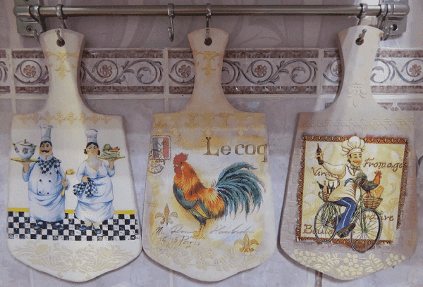 Découpage von Schneidebrettern