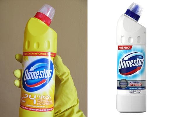 Domestos Zitronenfrische und Domestos Ultra Weiß