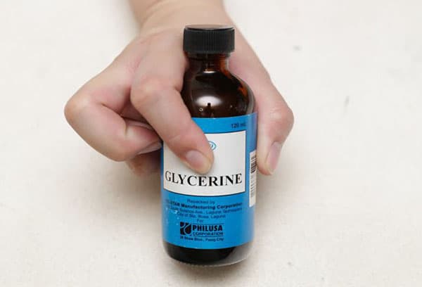 Flasche mit Glycerin