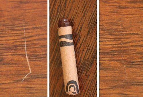 Kratzer auf Möbeln mit einem Stift entfernen