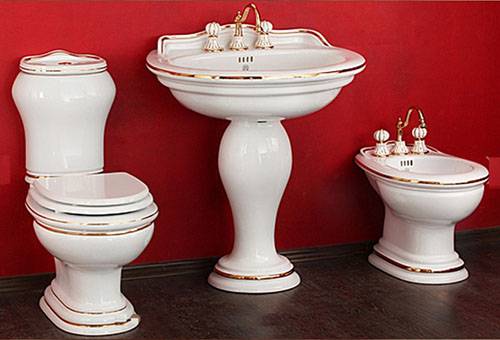 Porzellan-Sanitärkeramik – Toilette, Waschbecken, Bidet