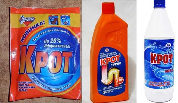 Arten des Präparats Krot