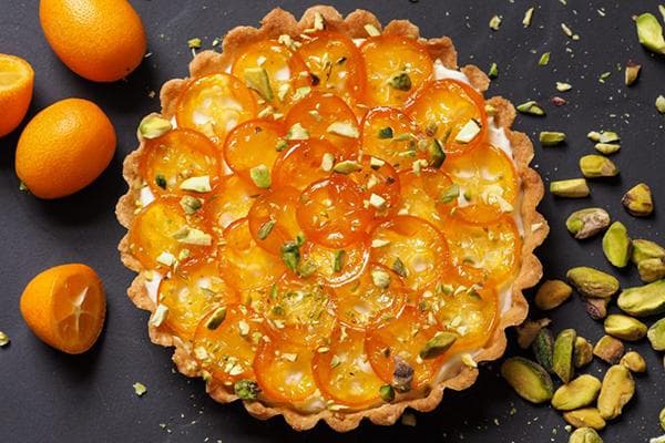 Kuchen mit Kumquat