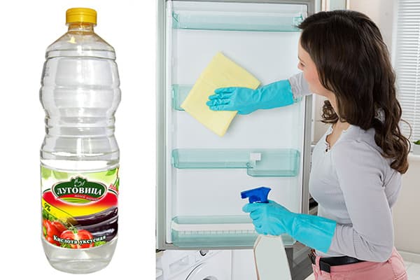 Reinigung des Kühlschranks mit Essig
