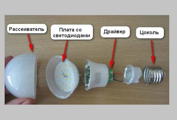 Reparatur einer LED-Lampe 2
