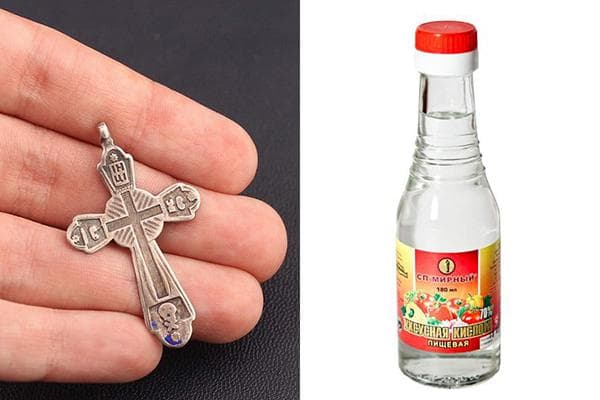 Essigsäure zur Reinigung von Silber