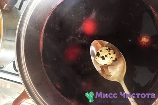 Eier mit Hibiskustee färben