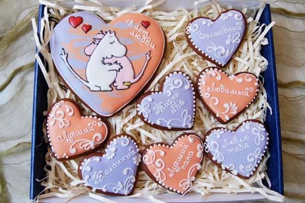 Lebkuchen-Set zum Valentinstag