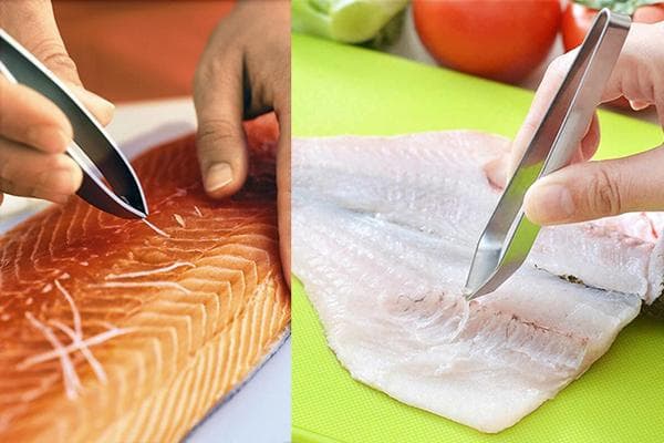 Pinzette zum Reinigen von Fisch