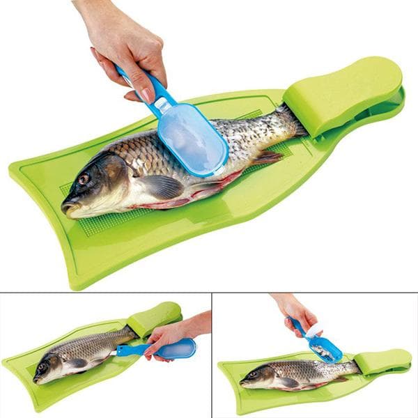 Plastikbrett zum Reinigen von Fisch