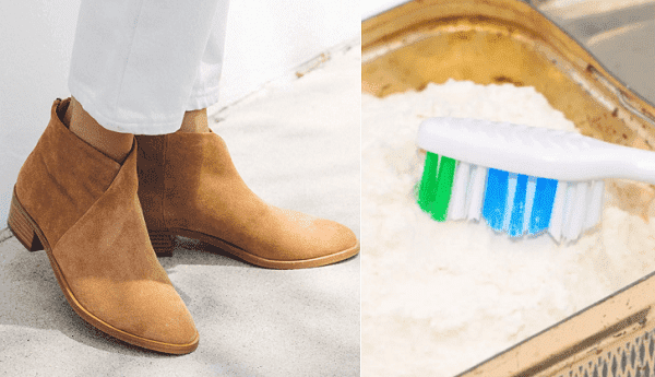 Talkum für die Schuhreinigung
