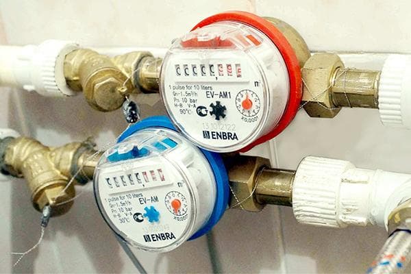 Wasserzähler in der Wohnung