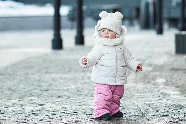 Kind in Winterkleidung