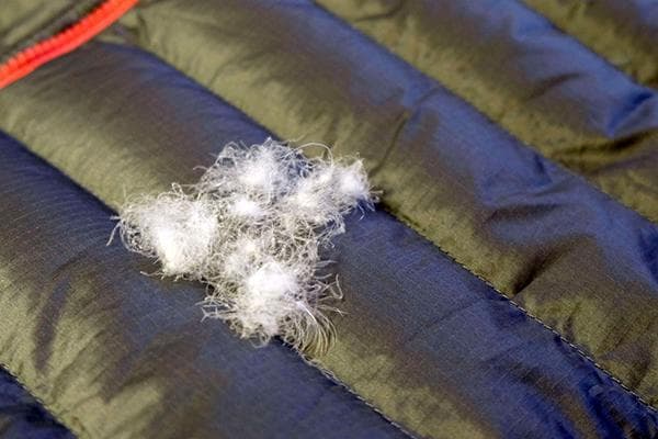 Isolierung aus einer Winterjacke