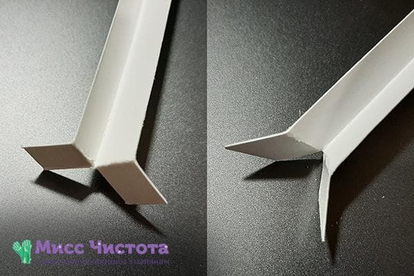 Zwei Enden der Stütze für das Herz aus Papier