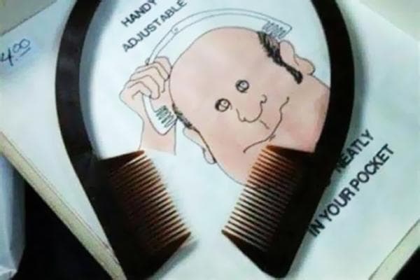Kamm für Glatzköpfige