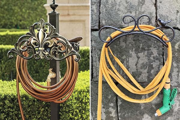 Eleganter Halter für den Gartenschlauch