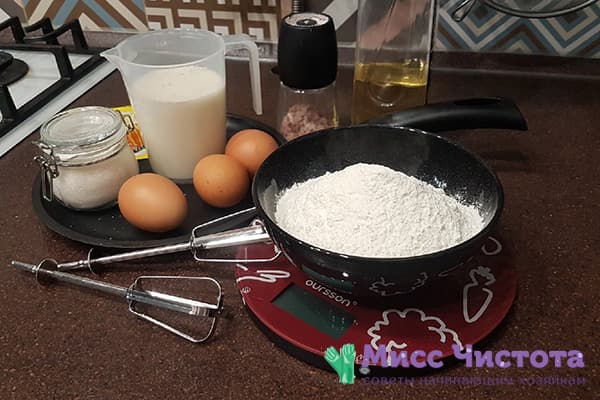 Zutaten für japanische Pancakes