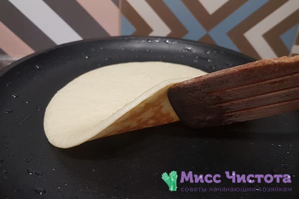 Halbfertiger Pancake