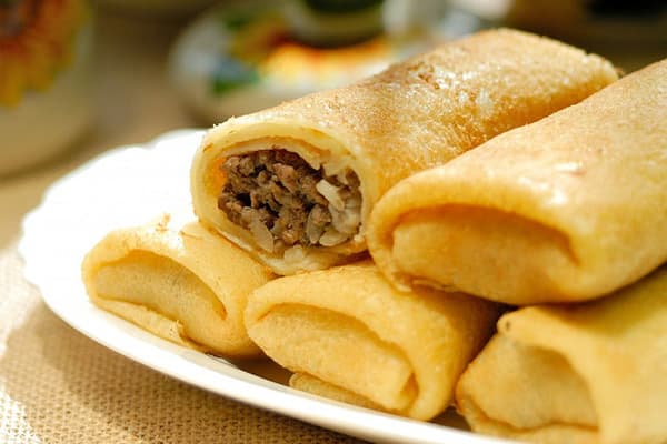 Pfannkuchen mit Kräuterseitlingen