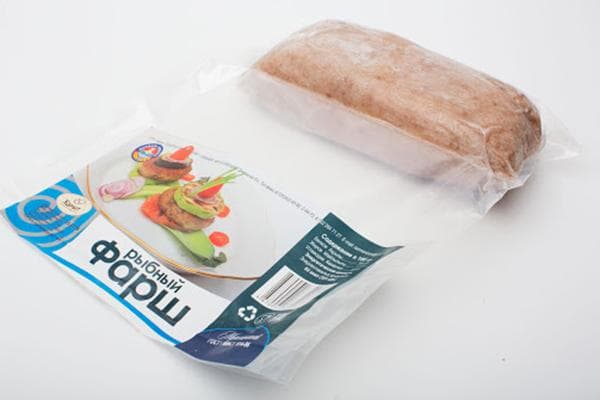 Gefrorenes Fischhackfleisch