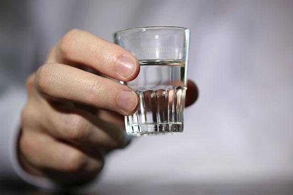Wodka im Glas