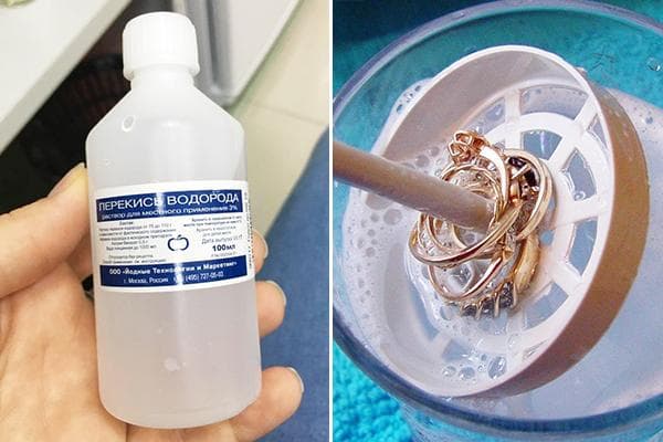 Reinigung von Gold mit Wasserstoffperoxid