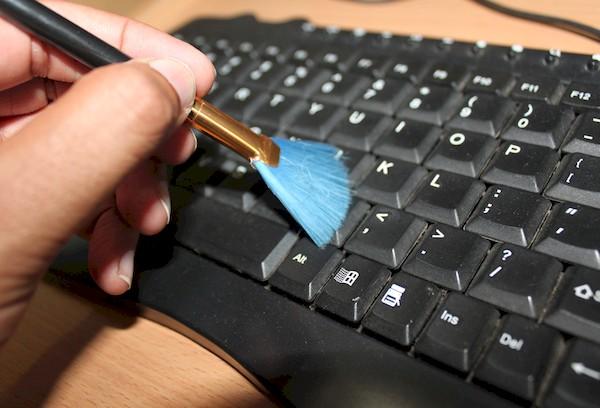 Reinigung der Laptop-Tastatur
