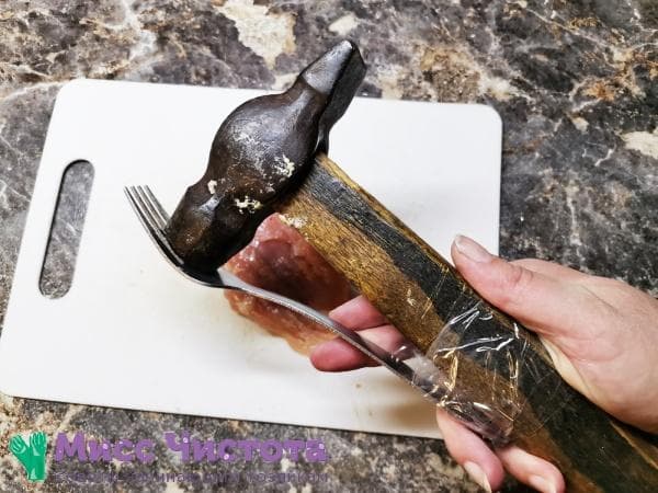 Vorrichtung zum Klopfen von Fleisch