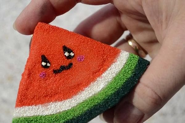 Wassermelonenscheibe aus Schaumstoff